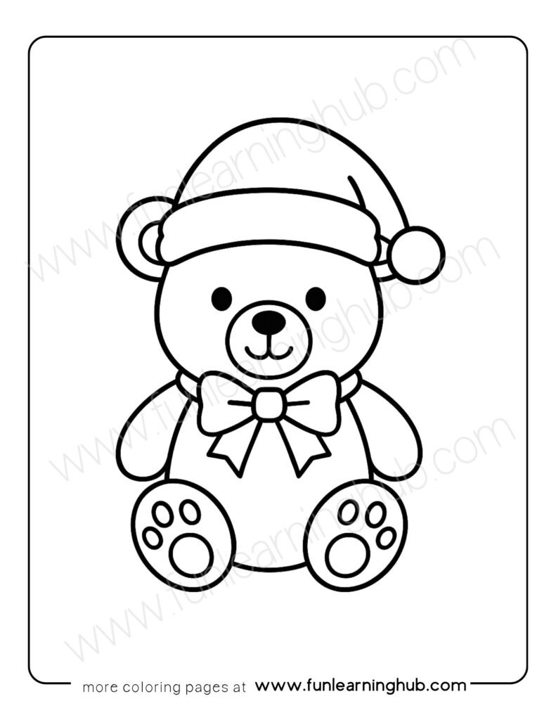 Teddy Bear Coloring Page