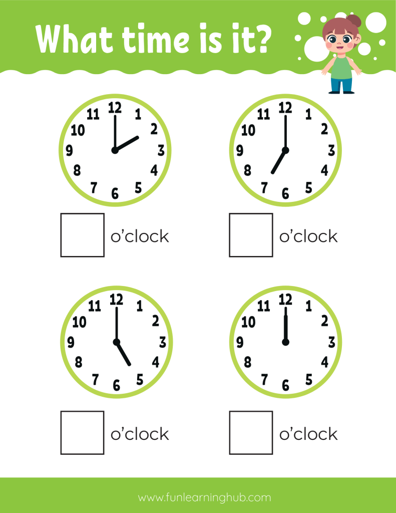 Time Worksheets 1 Free Telling Time Worksheets