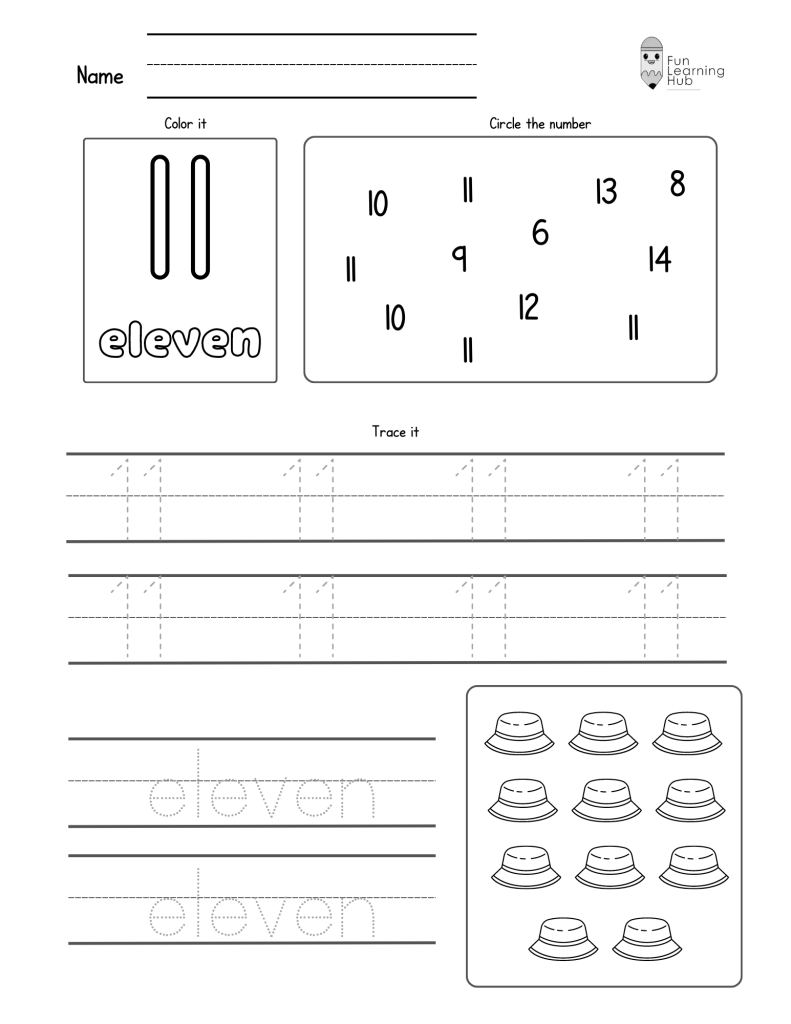 Number Tracing: 0 to 20 (Individual pages) 33 Number Tracing: 0 to 20