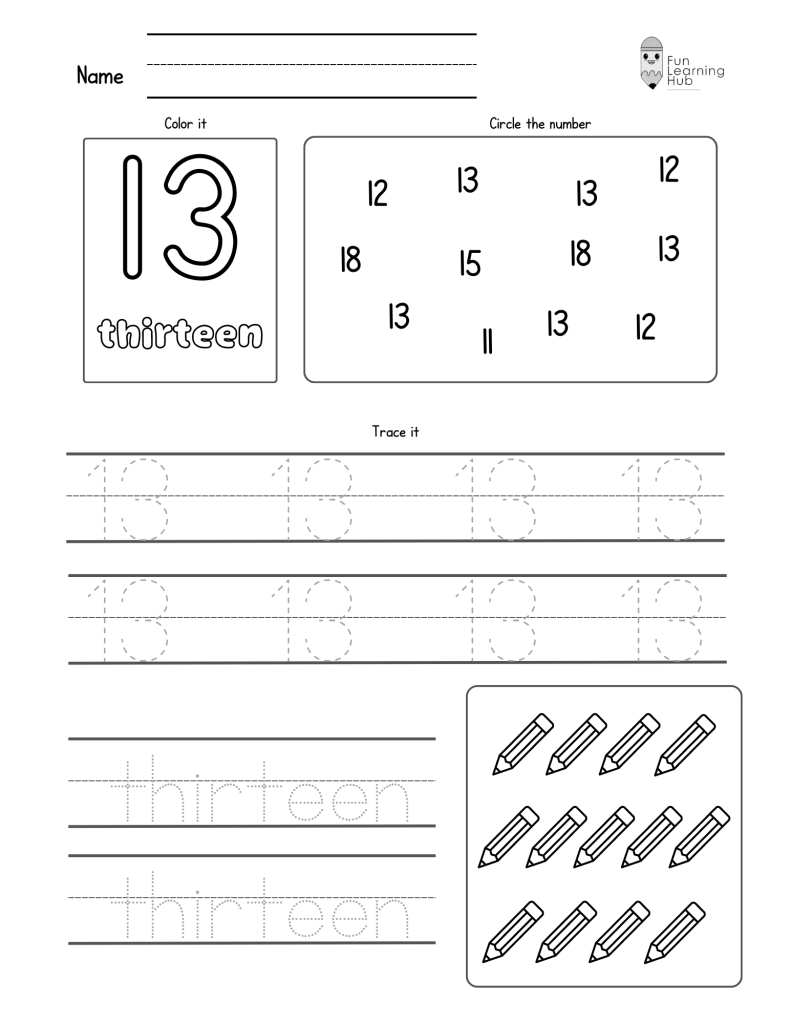 Number Tracing: 0 to 20 (Individual pages) 39 Number Tracing: 0 to 20