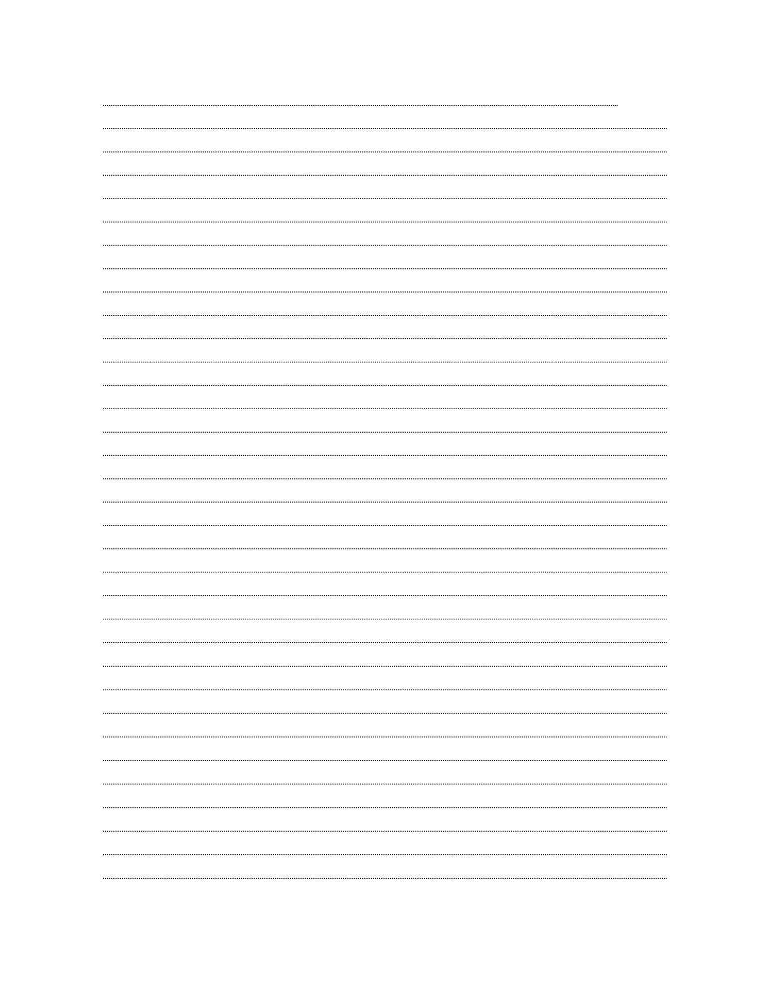 Lined Paper