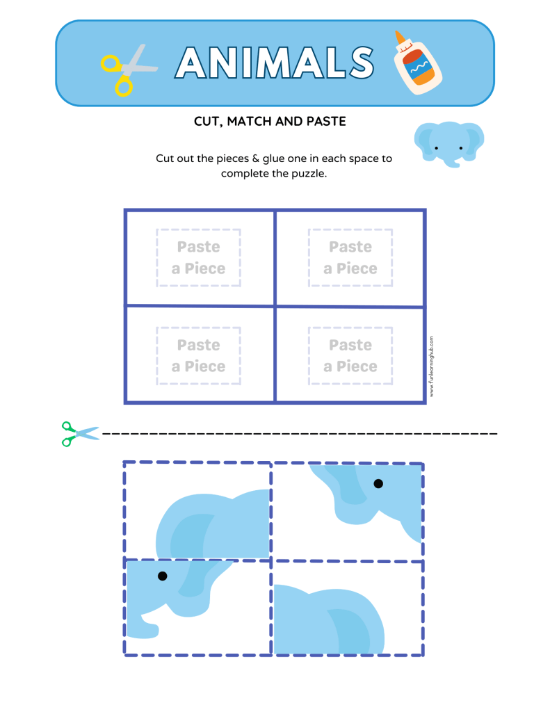 Animals Cut and Paste