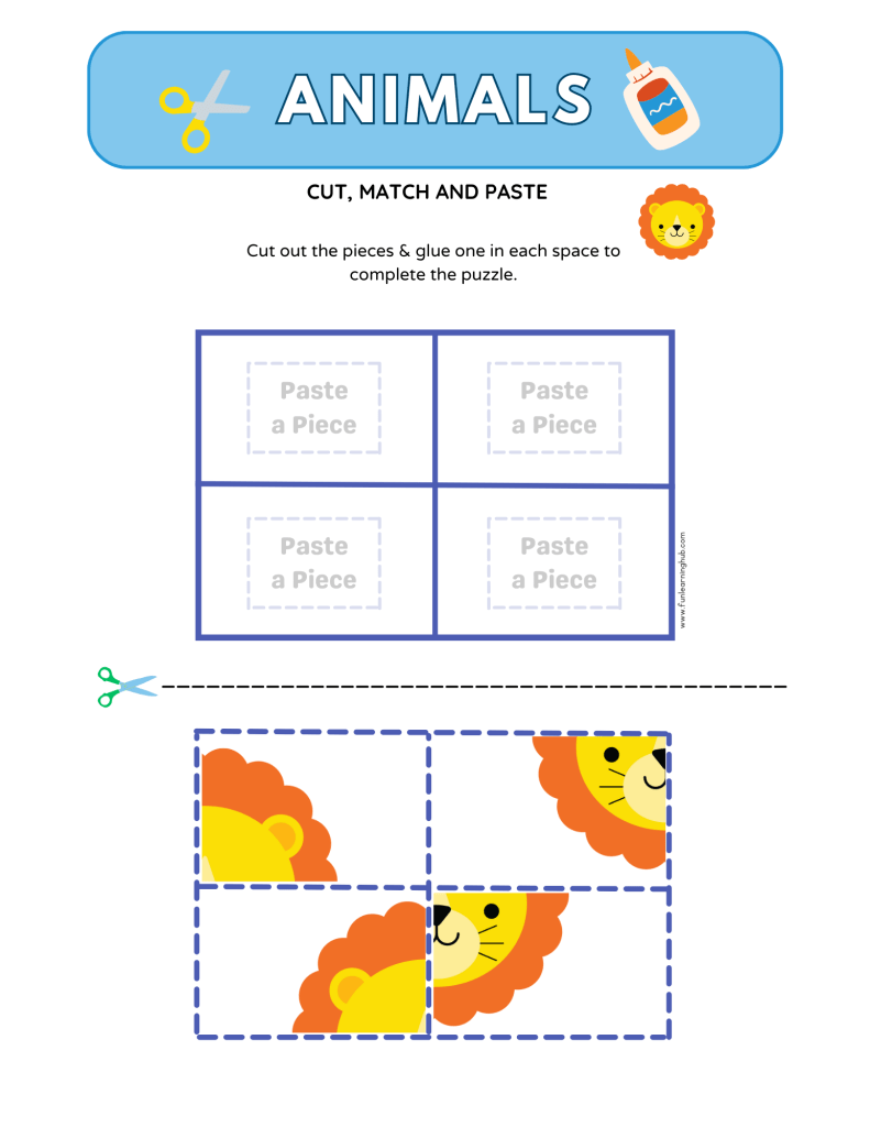 Animals Cut and Paste