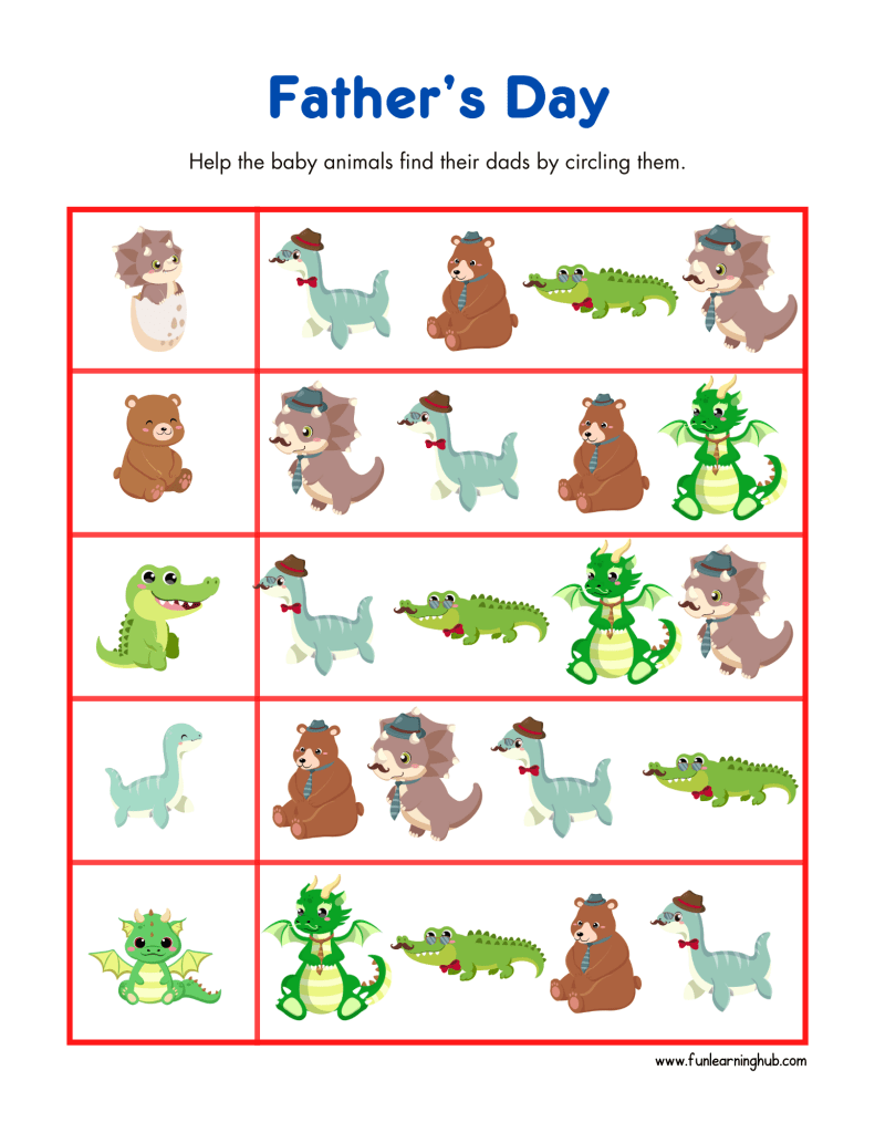 Skip Counting by 5's 21 Father's Day Worksheets