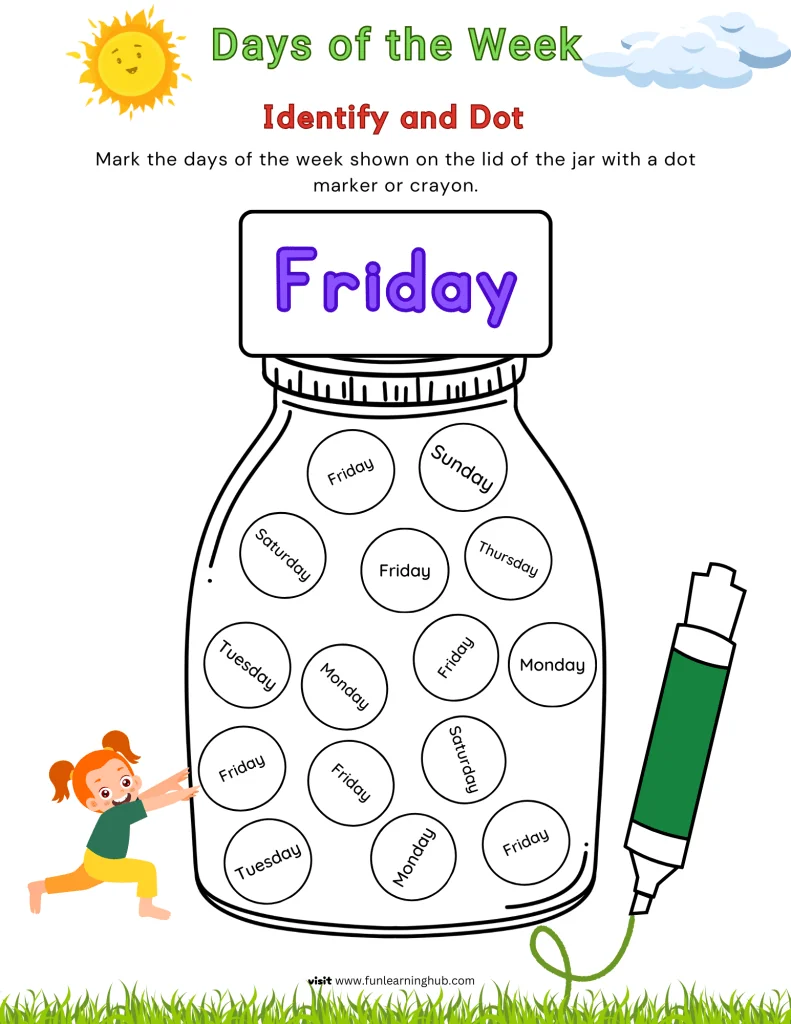 Days of the Week I Spy 7 Days of the Week I Spy