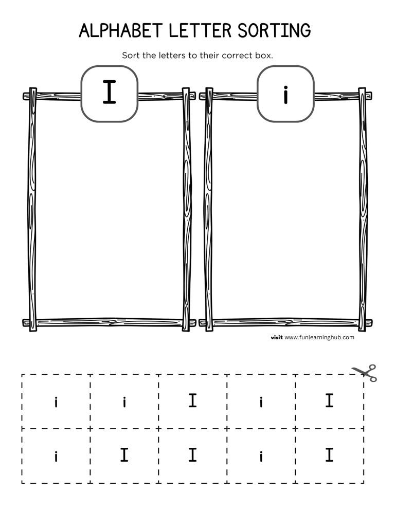 Letter I Sorting Worksheet