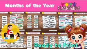 Free Printable Months of the Year Flashcards