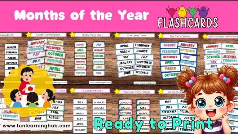 Months of the Year Flashcards