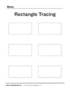 Rectangle Tracing Worksheet