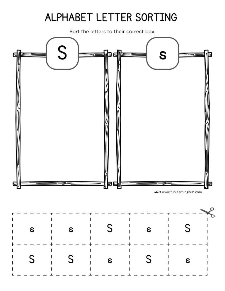 Letter S Sorting Worksheet