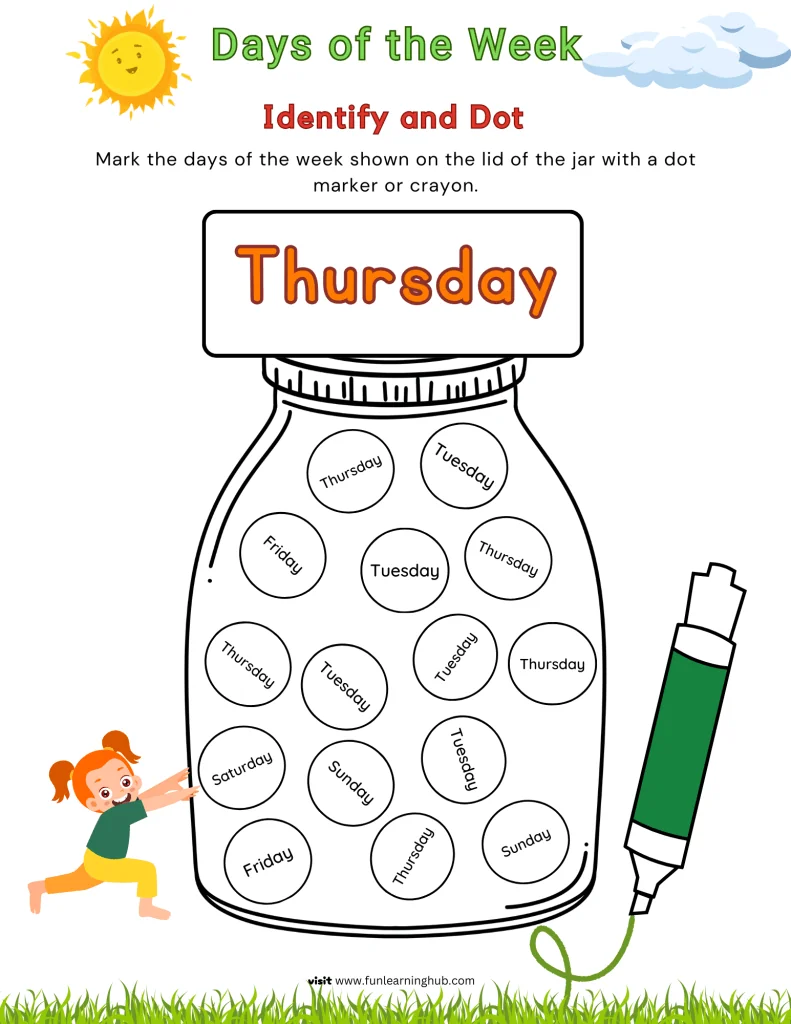 Days of the Week I Spy 6 Days of the Week I Spy