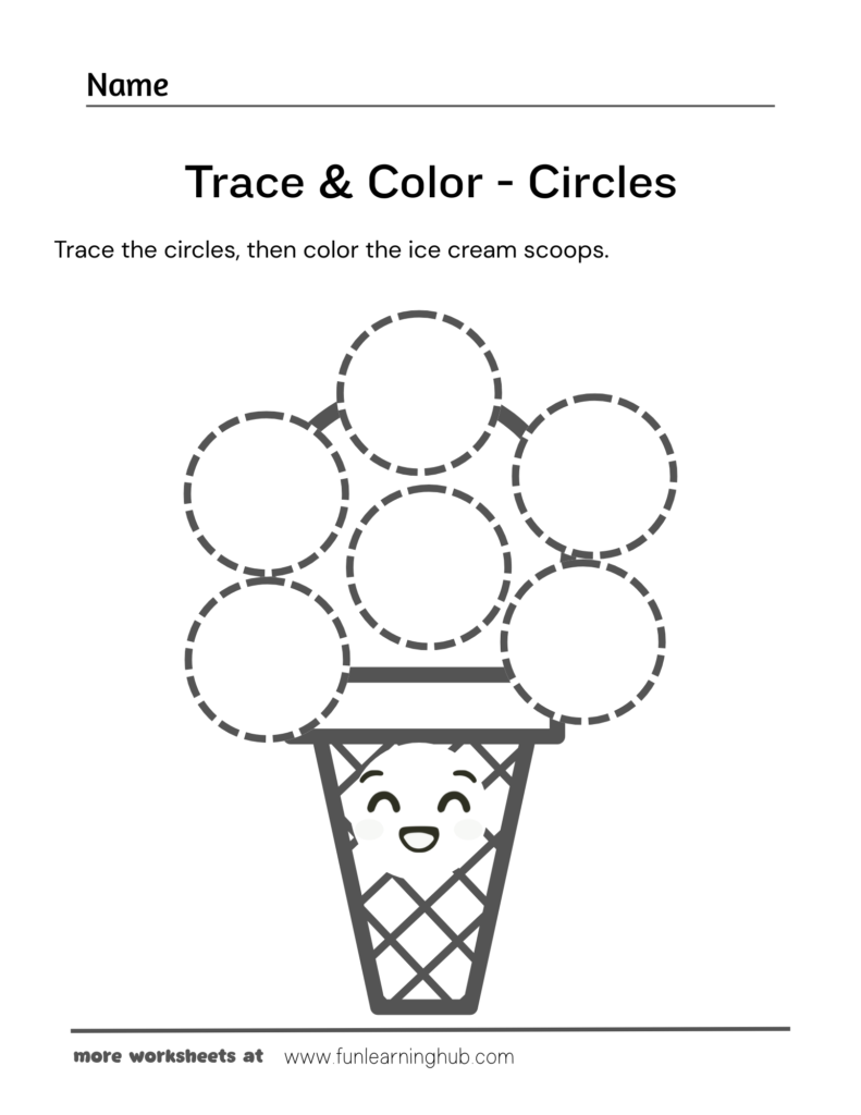 Trace and Color - Circles