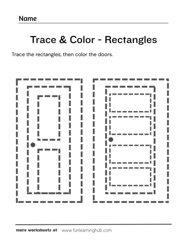 Trace and Color - Rectangles