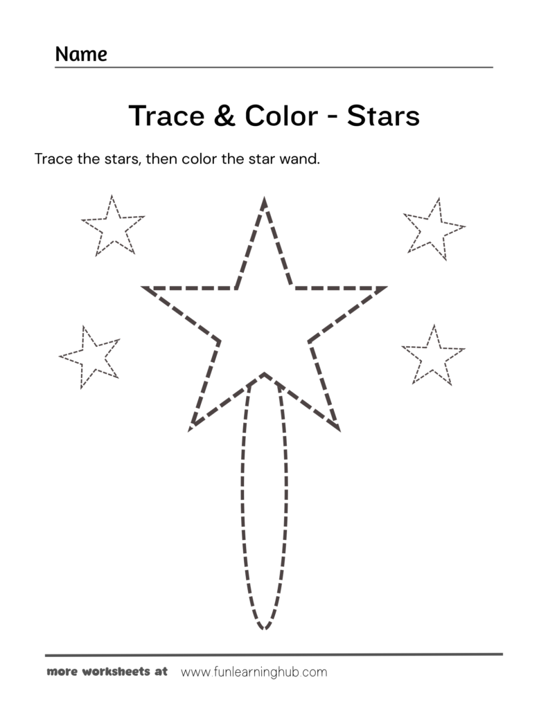 Trace and Color - Stars