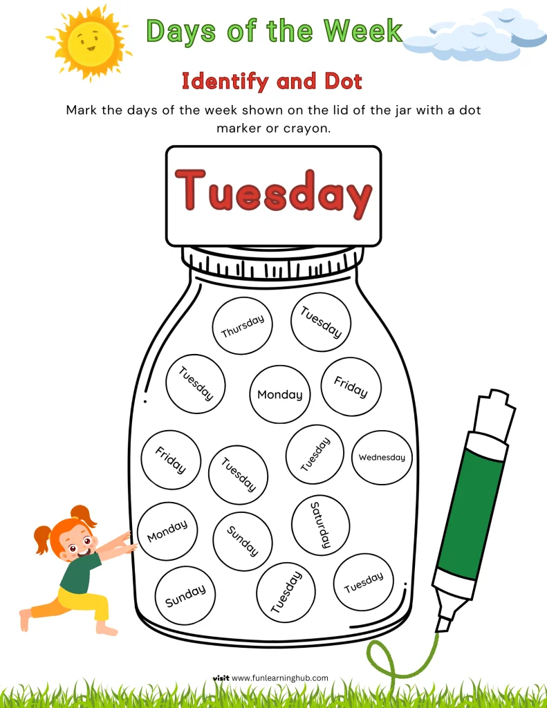 Days of the Week I Spy 4 Days of the Week I Spy