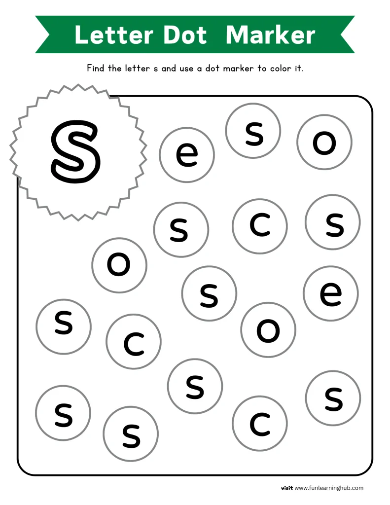 letter recognition worksheets