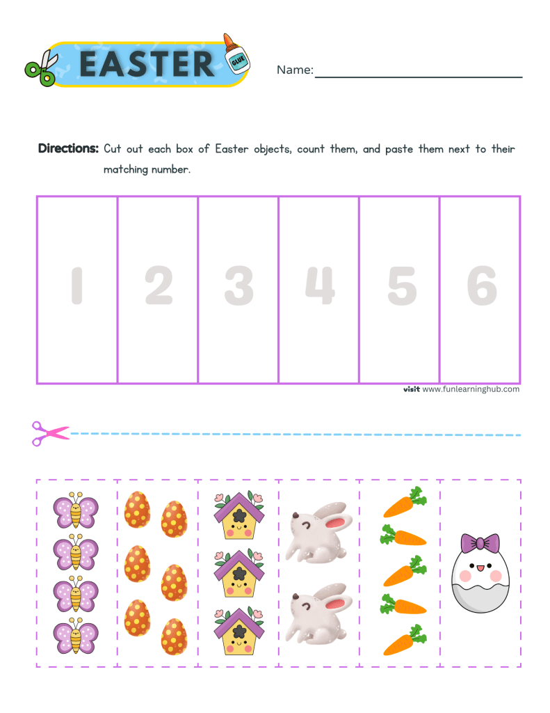 Easter Worksheets 11 counting easter worksheets