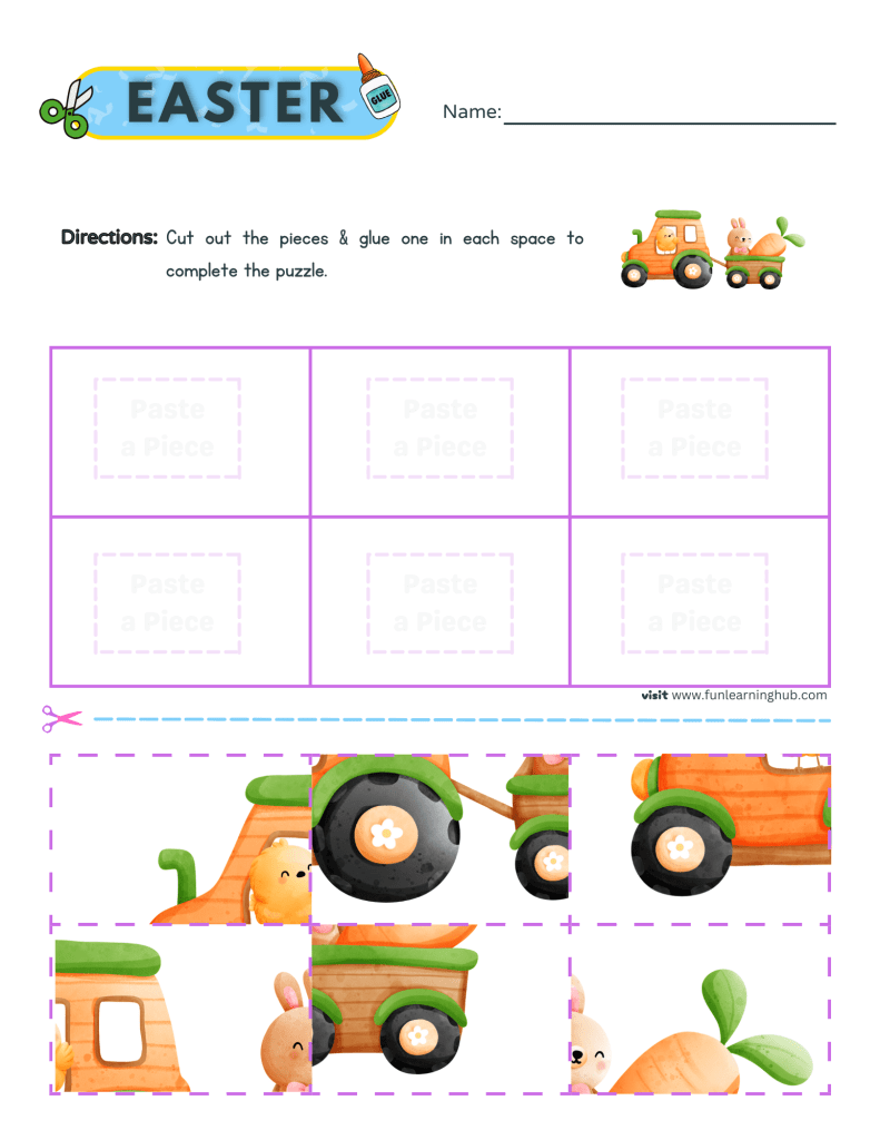 Easter Worksheets 15 easter cut and paste worksheets