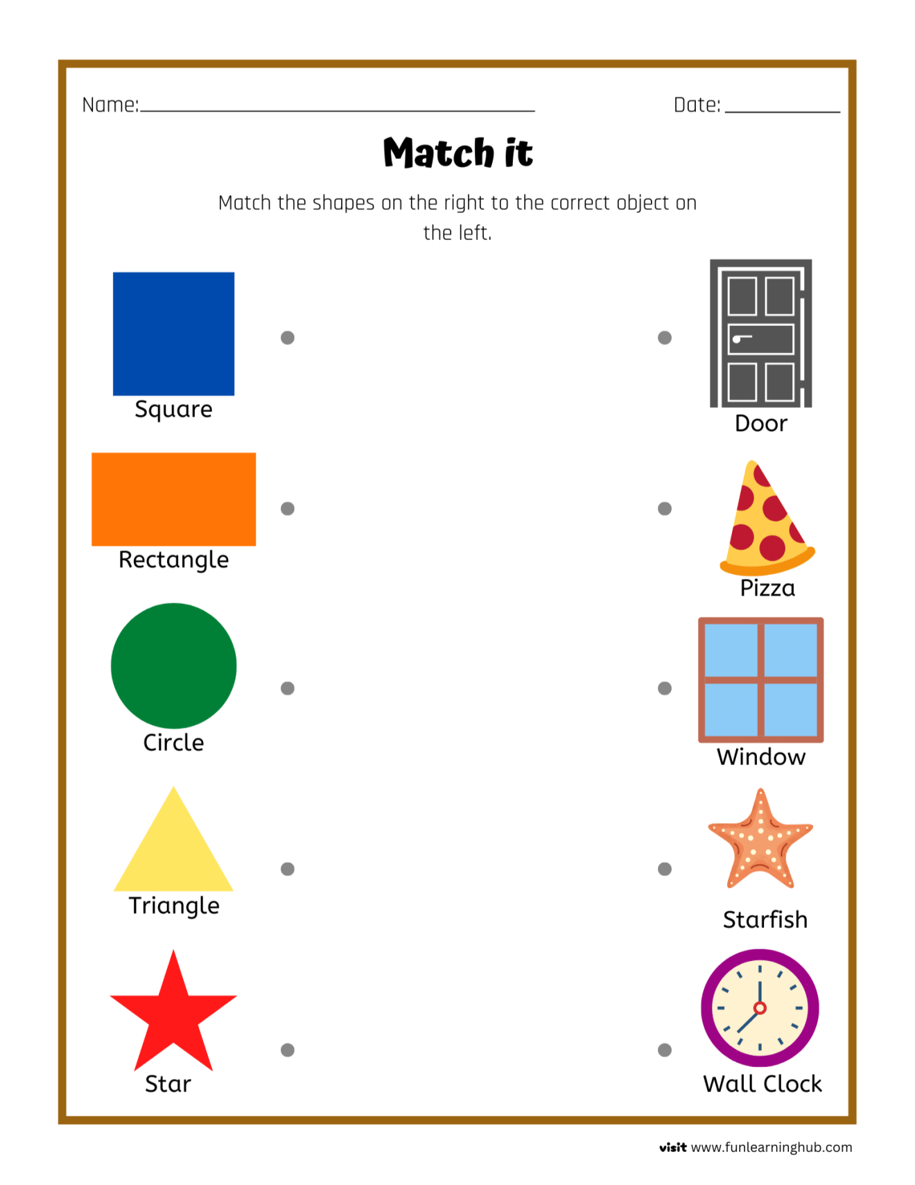 Shapes Matching - Fun Learning Hub