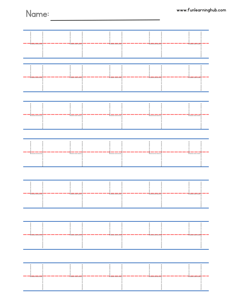 Number Tracing: 0 to 20 (Individual pages) 13 number practice sheet