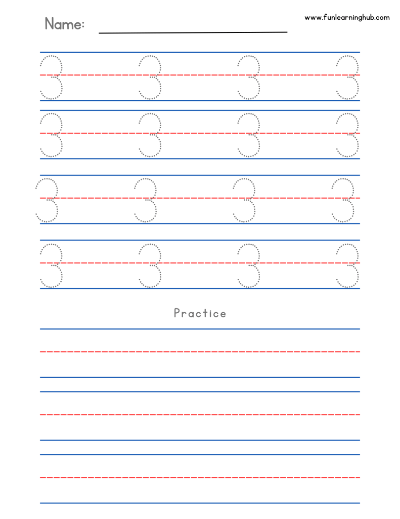 Number Tracing: 0 to 20 (Individual pages) 11 practice number tracing