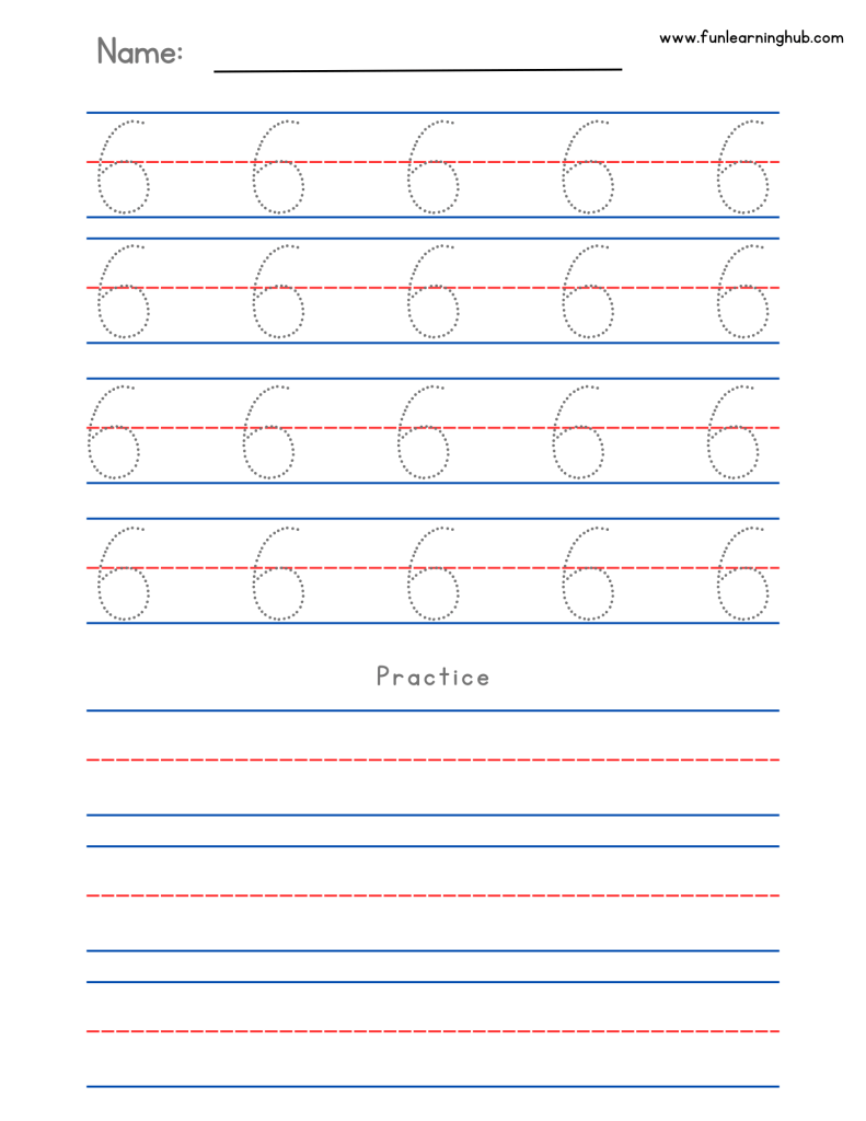 Number Tracing: 0 to 20 (Individual pages) 20 practice number tracing