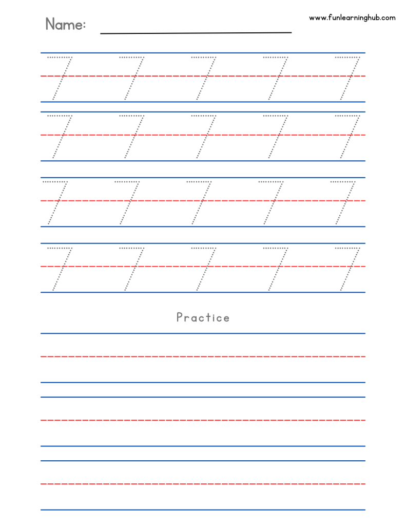 Number Tracing: 0 to 20 (Individual pages) 23 practice number tracing