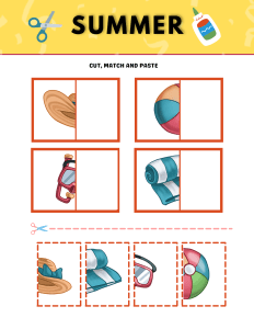 Summer Cut and Paste Worksheets - Fun Learning Hub