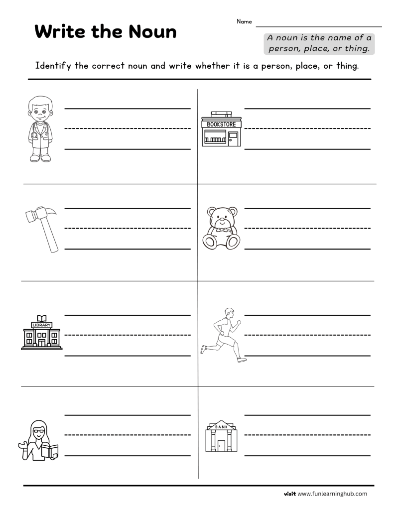 How to Teach Contractions to First Graders Plus Download Free Contraction Activity Printables and Worksheets 26 first grade write the noun worksheets for free