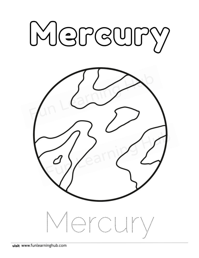 Mercury Coloring Page 9 Mercury Coloring Page