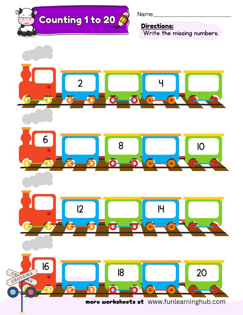 kindergarten missing numbers