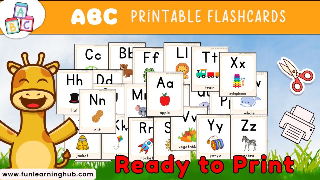 Free Halloween Coloring Pages - Cute and Spooky 51 ABC flashcards printable