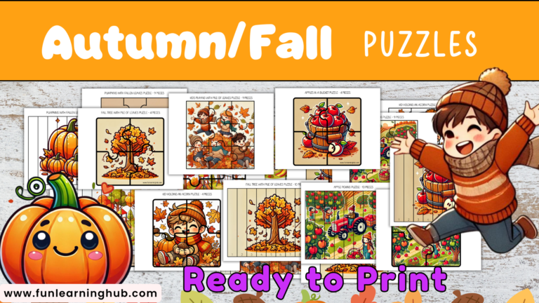 Free Autumn Puzzles for Kids: 30+ Fun Printables 43 Free Autumn Puzzles