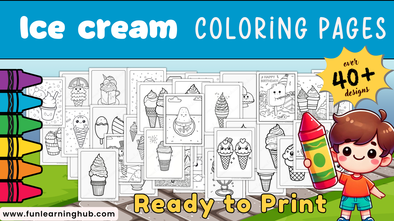 Free Ice Cream Coloring Pages
