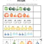 Pumpkin Pattern Worksheets