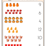 Autumn Counting Worksheets