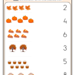 Autumn Counting Worksheet 2