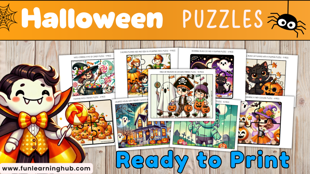 Free Halloween Coloring Pages - Cute and Spooky 36 Free Halloween Puzzles