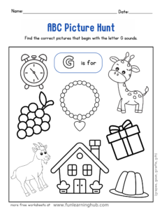 ABC Picture Hunt Worksheets