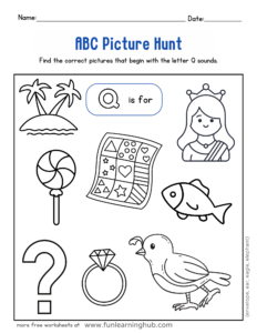 ABC Picture Hunt Worksheets