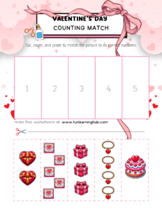 Valentine's Day Cut and Paste Worksheets