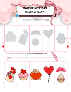 Valentine's Day Cut and Paste Worksheets