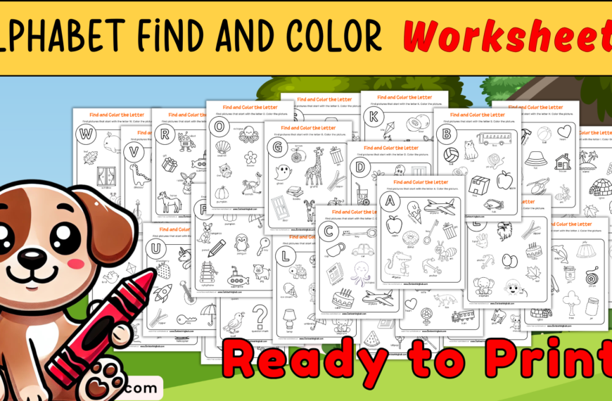 Alphabet Find and Color Worksheets