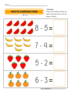 Subtraction Using Pictogram Worksheet Free to Download: 70+ Pictorial Subtraction Worksheets for Kindergarten ...
