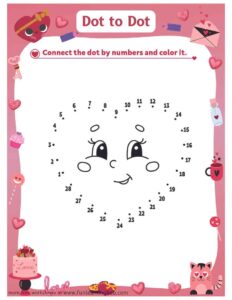 Valentine’s Day Dot to Dot Heart Printable
