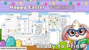 FREE Planets Cut and Paste Printable Activity for Kids 36 Easter Worksheets