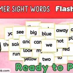 pre-primer sight word flashcards