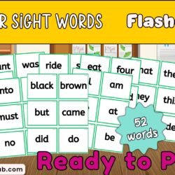 free primer sight word flashcards