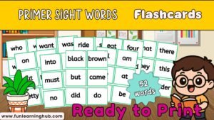 free primer sight word flashcards