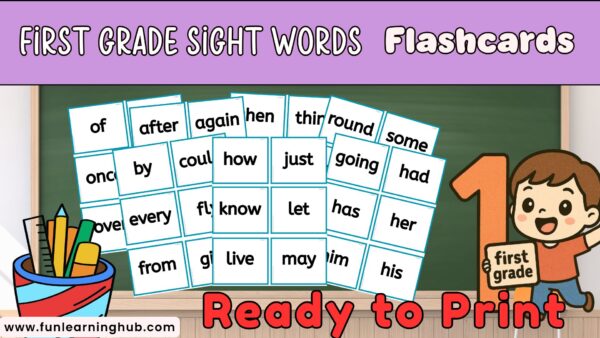 Free Primer Sight Word Flashcards – 52 Free Printable Cards for Early ...